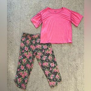NWOT 🌸 Cuddl Duds Comfort Code 2 Piece Pajama Set Size Medium